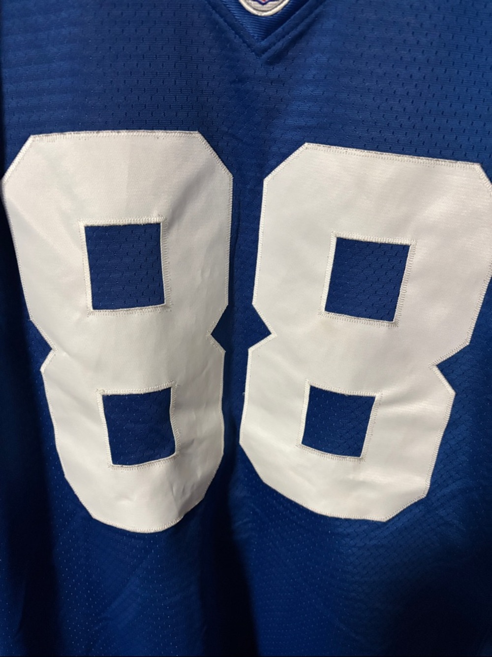 Reebok Royal Blue Colts Football Jersey with White 88 - Picture 4 of 5